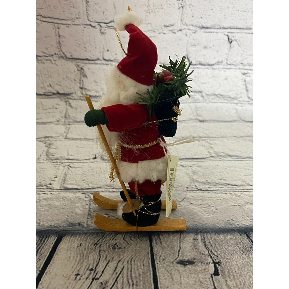 Vintage NWT The Santas Ornament‎ By Tina Mitchell Ski Christmas Tree Decor